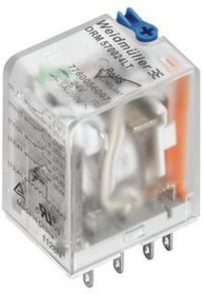 7760056069, Industrial Relay D-SERIES DRM 2CO DC 24V 10A Plug-In Terminal