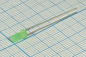 Светодиод 3 x 6, зеленый, 12 мкд, угол 130, цвет линзы: зеленый матовый, BL-CX1132
