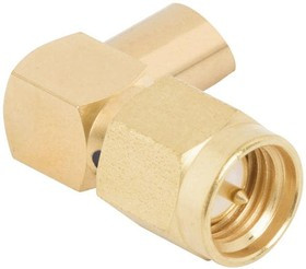 2913-6001, RF Connectors / Coaxial Connectors SMA Male Conn, R/A for RG-174 Cable