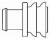 281934-3, Изолятор 2.5-3.3 мм SUPERSEAL5.5 красный