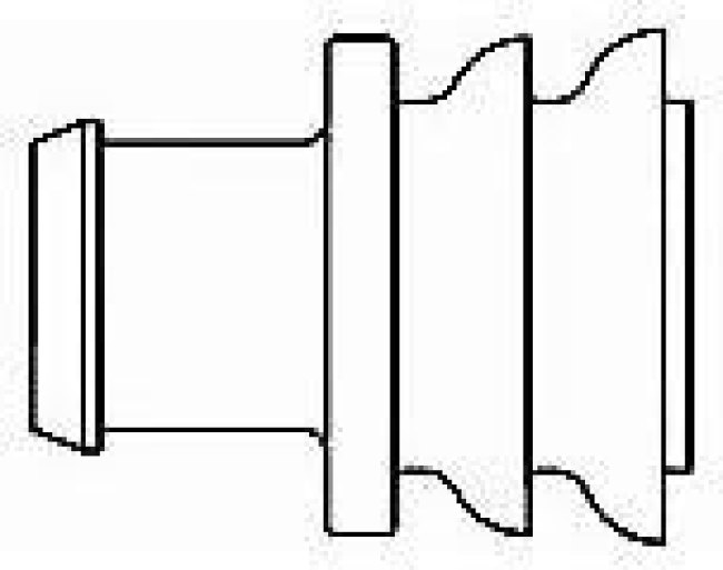 281934-3, Изолятор 2.5-3.3 мм SUPERSEAL5.5 красный