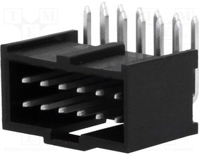 MX-90130-3112, Гнездо, IDC, "папа", PIN: 12, угловой 90°, THT, луженые, 2,54мм