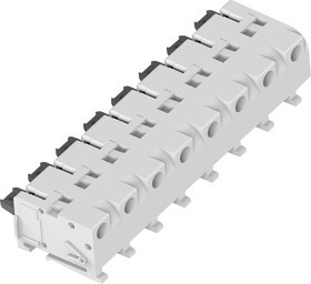 2318582-8, Съемная клеммная колодка, 8 мм, 8 вывод(-ов), 24AWG до 18AWG, Poke In, 5 А