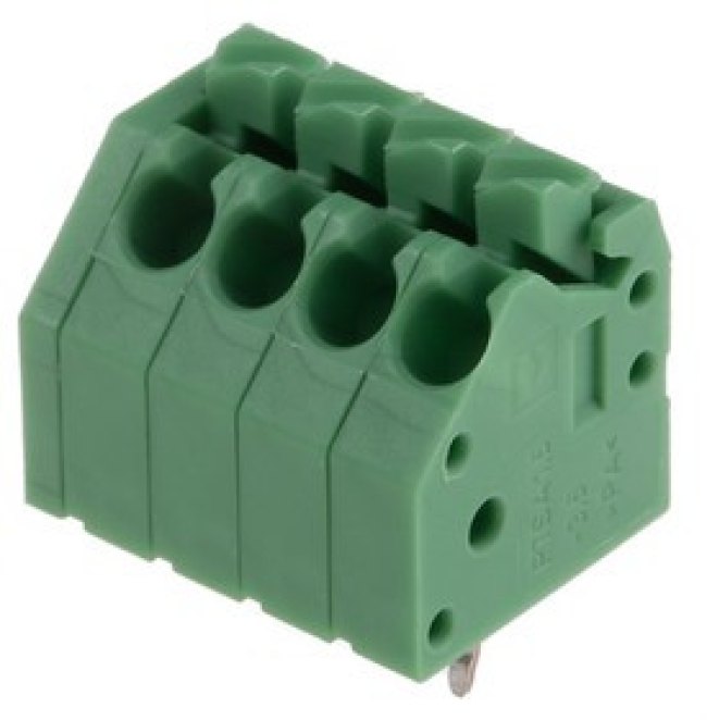 1985218, PTSA 1.5/ 4-3.5-Z Series PCB Terminal Block, 3.5mm Pitch, Through Hole Mount, Solder Termination