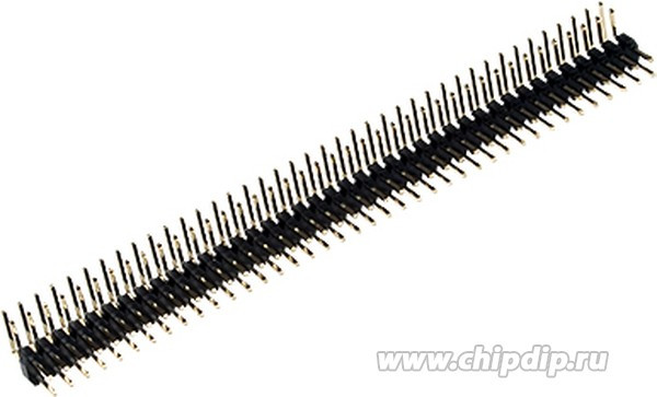 PLD2-80R, вилка штыревая 2мм 2x40 угловая (113-DR80G)