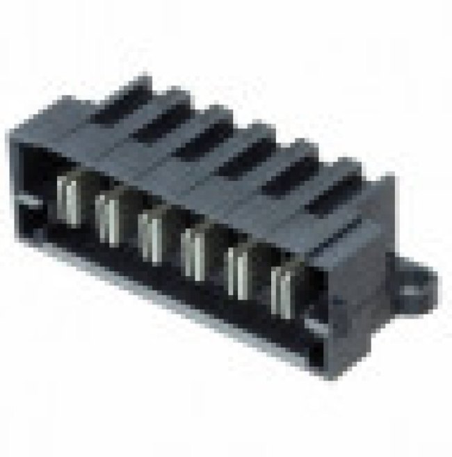 MPT-06-01-01-T-RA-SD, MPT Series Right Angle PCB Header, 6 Contact(s), 5.0mm Pitch, 1 Row(s), Shrouded