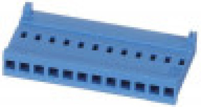 1-281838-2, AMPMODU HE13/HE14 Female Connector Housing, 2.54mm Pitch, 12 Way, 1 Row