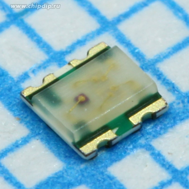 LTSTC19HE1WT, Светодиод smd 1,6х1,6мм/синий/ 470нм/28-180мкд - зеленый/525нм/112-450мкд - красный/624нм/ 45-180мкд/белый матовый/130°