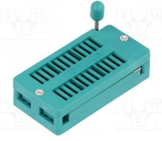 DS1043-240G, ZIF разъем, панель универсальная 24 контакта, шаг 2,54мм / DS1043-240G