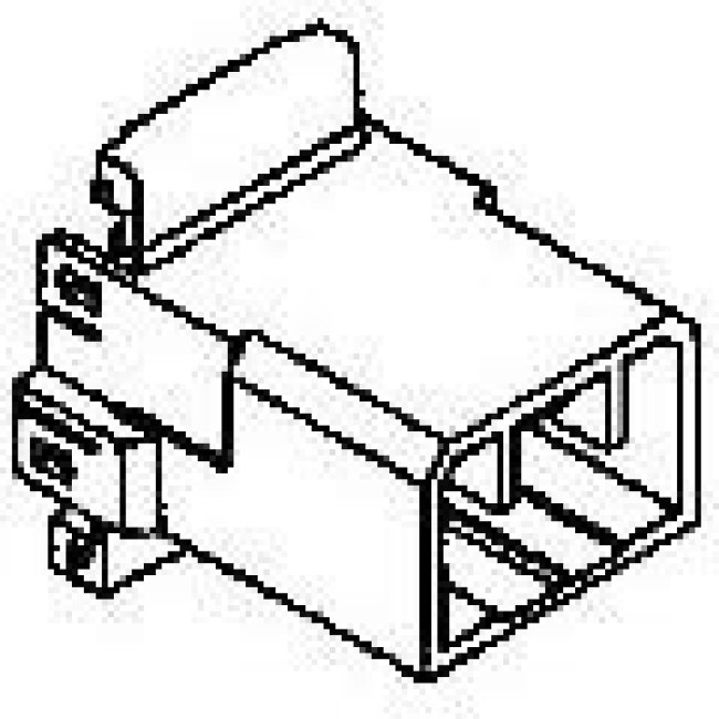 174933-2, Automotive Connectors 070 MLC W-W CAP HSG 12P B
