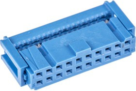 2-1658527-3, 20-Way IDC Connector Socket for Cable Mount, 2-Row