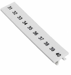 1401802:0031, Terminal Block Tools & Accessories 5.2MM MARKER STRIP PRINTED 31-40 1401802:0031, Terminal Block Tools & Accessories 5.2MM MARKER STRIP PRINTED 31-40