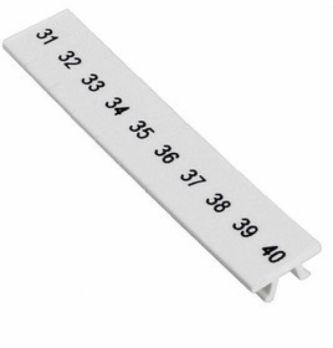 1401802:0031, Terminal Block Tools &amp; Accessories 5.2MM MARKER STRIP PRINTED 31-40