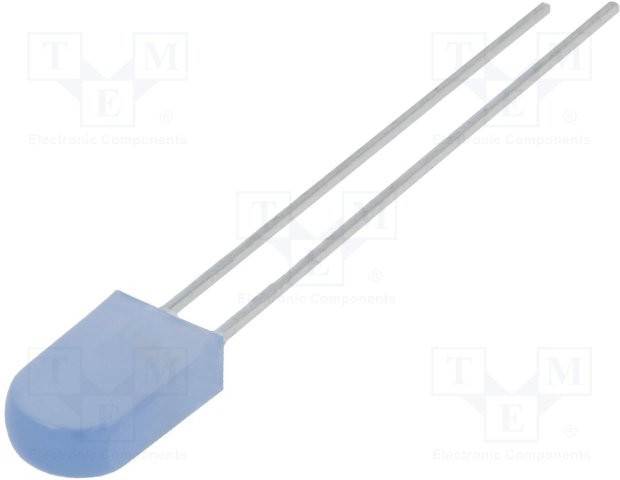 L-173QBD-D, LED; rectangular; 5x2.5mm; blue; 40?80mcd; 100°; Front: convex; 20mA