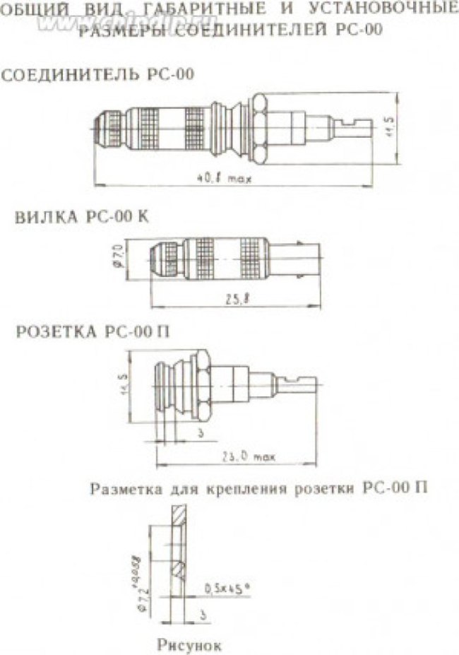 Штекер LEMO на один контакт; №2654 шт LEMO\1P\\каб\d 5\[РС-00 К]\