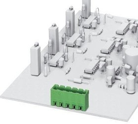 1740369, Pluggable Terminal Blocks 5 Pos 5mm pitch Through Hole Header