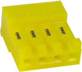 3-643818-4, 4-Way IDC Connector Socket for Cable Mount, 1-Row