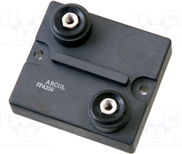 FPA250-1RJ, Резистор: thick film, винтами, 1Ом, 250Вт, ±5%, 67x60x21,5мм FPA250-1RJ, Резистор: thick film, винтами, 1Ом, 250Вт, ±5%, 67x60x21,5мм