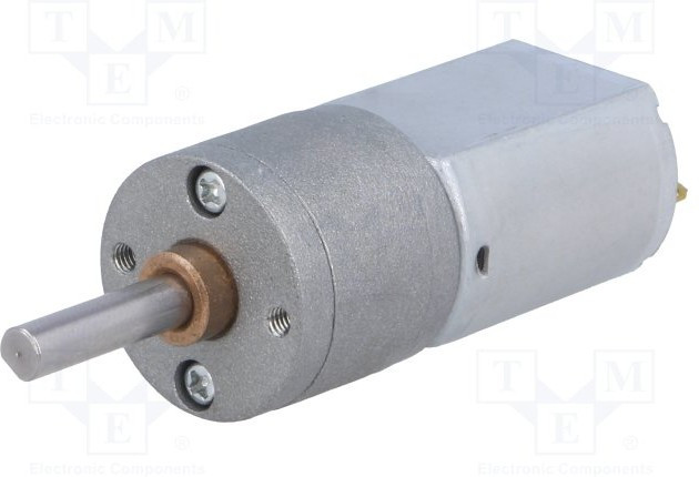 3702, Двигатель: DC, с редуктором, 6ВDC, 2,9А, Ось: D профиль, 63: 1