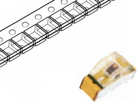 HSMC-C120, Светодиод, Красный, SMD (Поверхностный Монтаж), 0603, 20 мА, 2.4 В, 626 нм