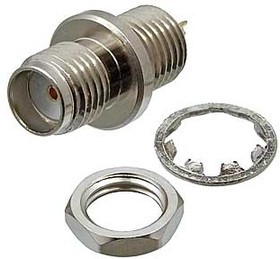 SMA-BJ, Разъём высокочастотный, гнездо SMA, крепление гайка