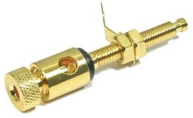 Клемма приборная 4,0&amp;5,0, разъем&amp;кабель, черная, 11x52, металл, Au; №1282 B клемма приб 4,0&amp;5,0\раз&amp;каб\ чер\11x52\мет\Au\\