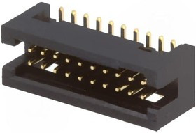 DS1031-14-20S8B, Гнездо, IDC, "папа", PIN 20, прямой, 1,27мм, SMT, gold flash