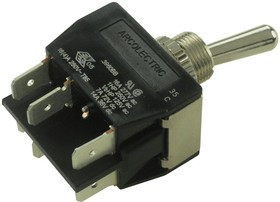 C3960BBAAA, Рычажный переключатель, Вкл.-Вкл., DPDT, Без Подсветки, Серия 3900, Панель, 16 А
