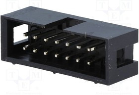 ZL231-14PG, Гнездо IDC "папа" PIN 14 прямой THT 2,54мм