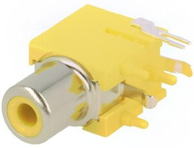 973, RCA Phono Connectors RCA PCB JACK YELLOW
