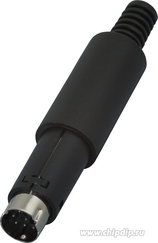 MDN-8M, Вилка mini DIN 8 контактов на кабель