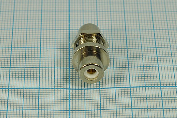 Разъем RCA розетка - разъем RCA розетка, на блок, фланец М10