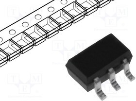 BCM856SH6327, Транзистор: PNP x2, биполярный, 65В, 0,1А, 0,25Вт, SOT363