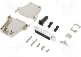DTZFRG-25FSSL, D-Sub; PIN: 25; female; straight; soldering; for cable; gold flash DTZFRG-25FSSL, D-Sub; PIN: 25; female; straight; soldering; for cable; gold flash