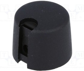 A1020049, Ручка, с указателем, пластмасса, dоси: 4мм, d20x16мм, черный