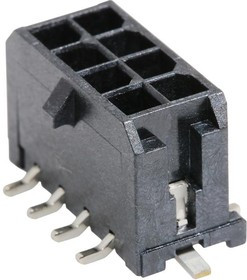 43045-0819, Pin Header, Power, Wire-to-Board, 3 mm, 2 Rows, 8 Contacts, Micro-Fit 3.0 43045 Series