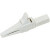 BU-65-9, Alligator Clip, Steel Contact, 30A, White