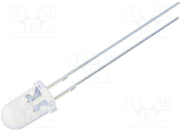 OSRRJ25111A, LED; 5mm; red; 4200?5800mcd; 15°; Front: convex; 1.8?2.6V