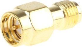 ADP-SMAM-SMAF, Straight 50 RF Adapter SMA Plug to SMA Socket 3GHz