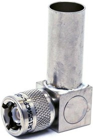 PLR155ACFL-221, RF Connectors / Coaxial Connectors TRS Plug R/A Full CRMP 4-lug