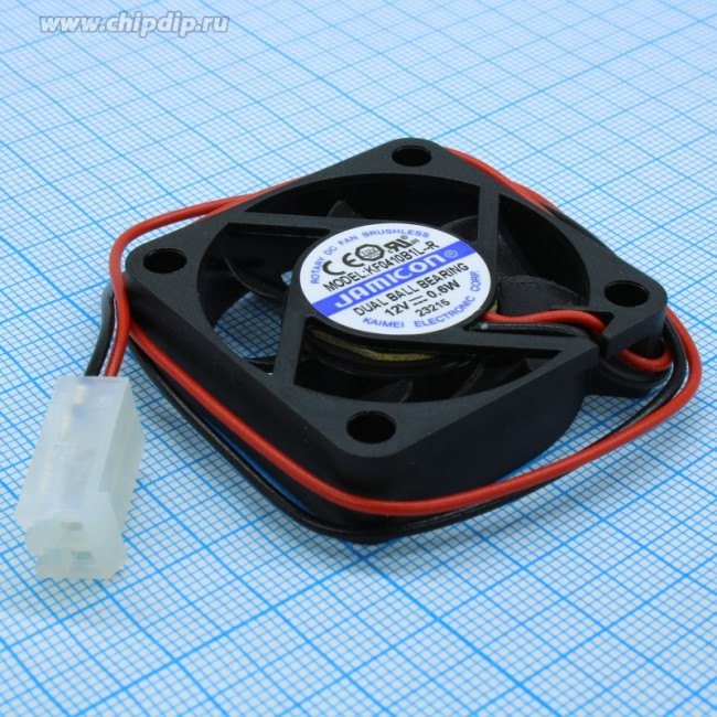 KF0410B1L-R, вентилятор 12В 40х40х10мм подшипник качения