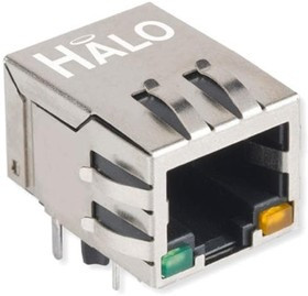 HFJ11-5G48E-L12RL, Modular Connectors / Ethernet Connectors FastJack 1X1 Tab Dwn RJ45 5G G/Y LED