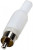 1-200 WT (RP-405), штекер RCA пластик на кабель белый