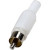 1-200 WT (RP-405), штекер RCA пластик на кабель белый
