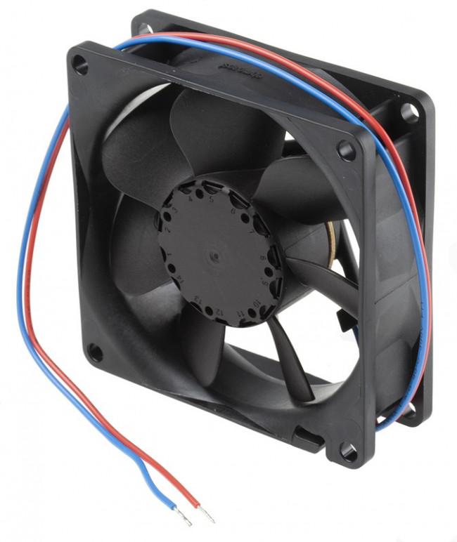 8412NGME, Axial Fan DC 80x80x25mm 12V 58m³/h