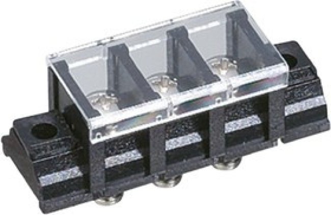 TS12-3E, Barrier Strip, 11mm Pitch, 15A, 250 V, Screw Down Termination