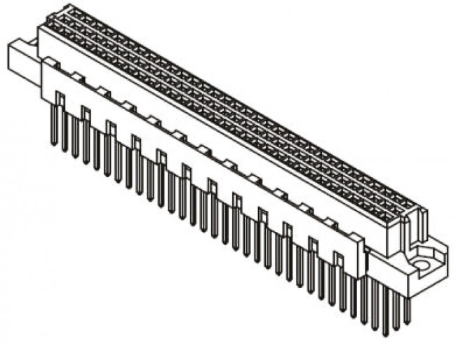 09037966421, DIN 41612 Connectors TYP C FEM SLDR WW13 96POL