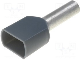 TUL-RI-TW-04012, Втулочный, изолированный,двойной, медь, Изоляция ПВХ, 4мм2 TUL-RI-TW-04012, Втулочный, изолированный,двойной, медь, Изоляция ПВХ, 4мм2