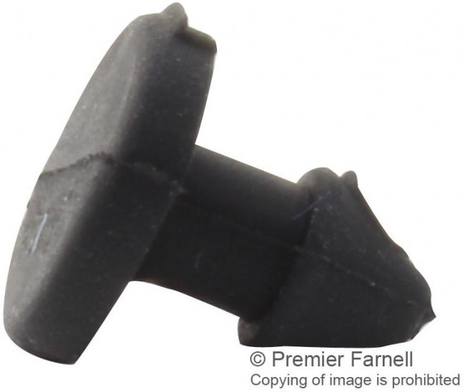 POF-40022, Резиновая прокладка / ножка, Прессовая Посадка, 1.6 мм, 7.9 мм, Круглая, Черный POF-40022, Резиновая прокладка / ножка, Прессовая Посадка, 1.6 мм, 7.9 мм, Круглая, Черный