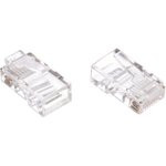 Вилка RJ-45 8P8C универсал кат.5e. 6 мкр со сквозным отверстием 10шт LC-PTU-01/10